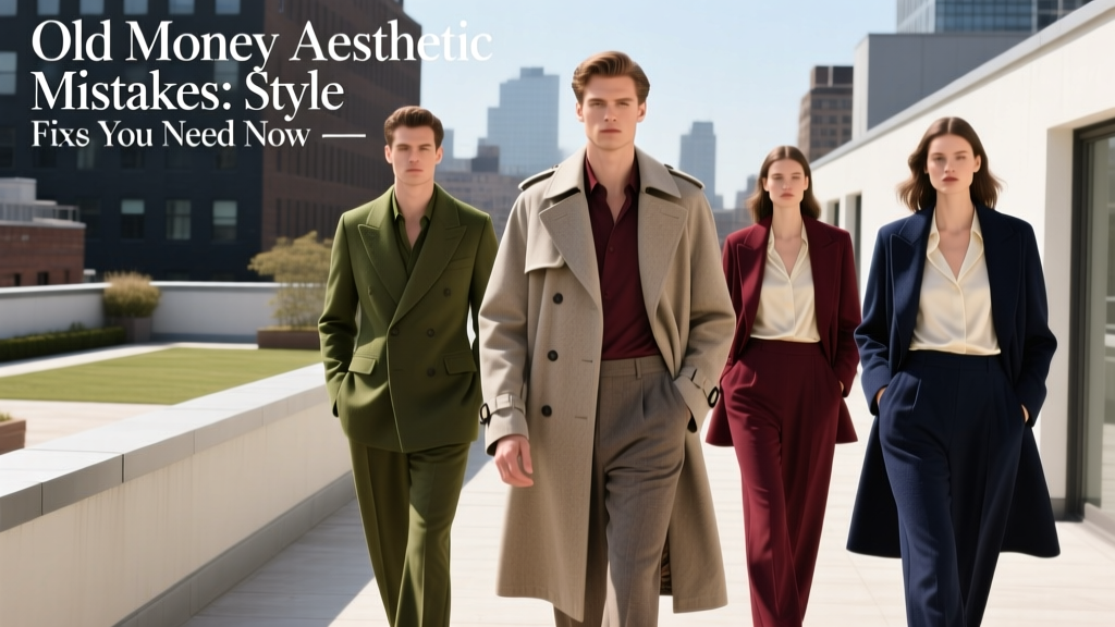 Old Money Aesthetic Mistakes: Style Fixes You Need Now