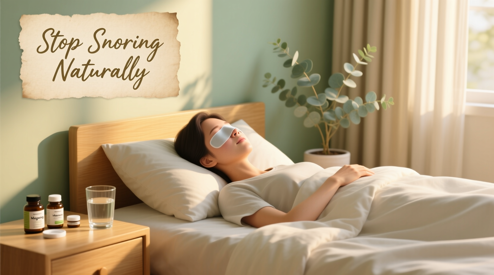 how to stop snoring naturally without medical devices or sprays