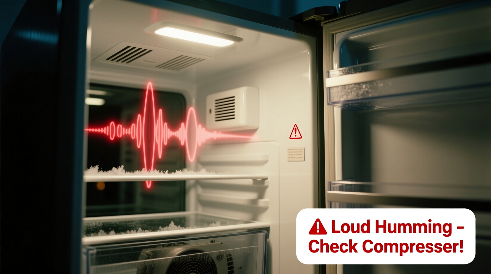 why is my refrigerator making a loud humming noise and should i worry