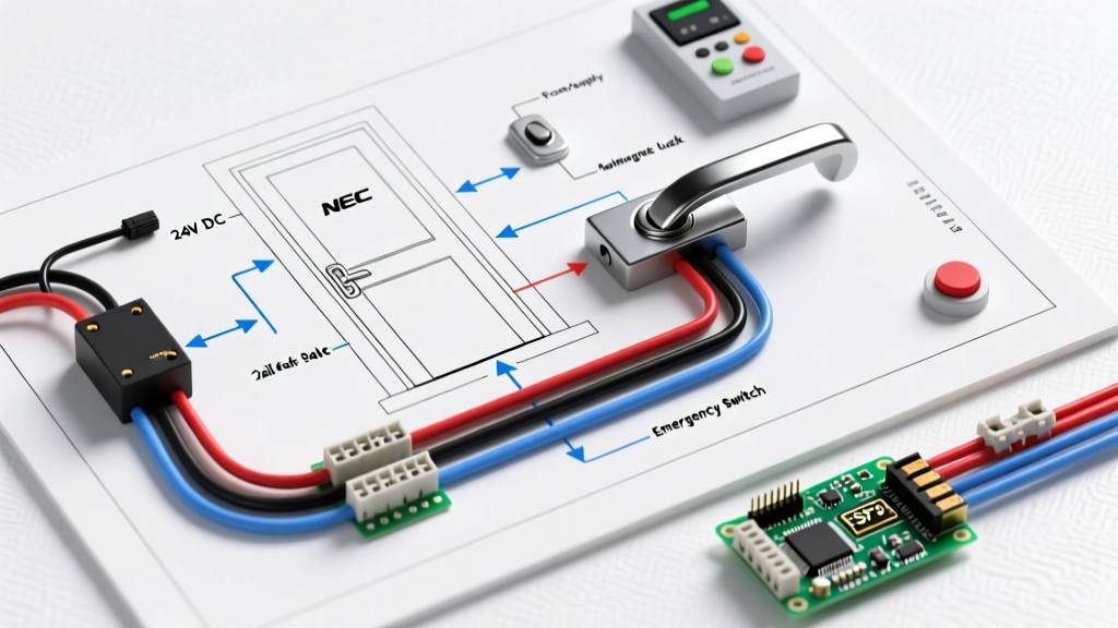 NEC-Compliant Wiring Diagram for Magnetic Door Lock Installations