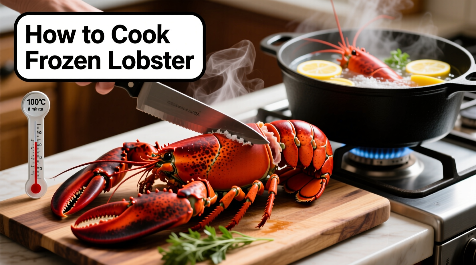 how to cook frozen lobster