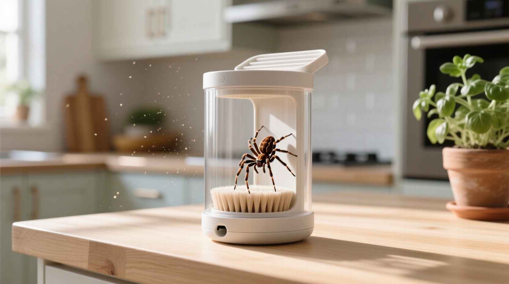 make a no kill spider catching device
