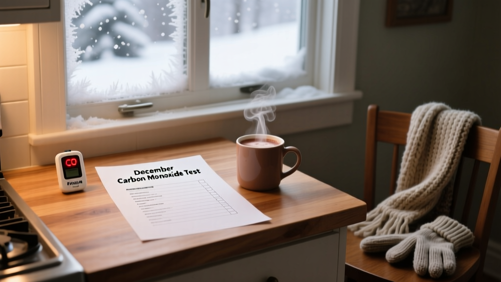 December Carbon Monoxide Test & Home Safety Checklist