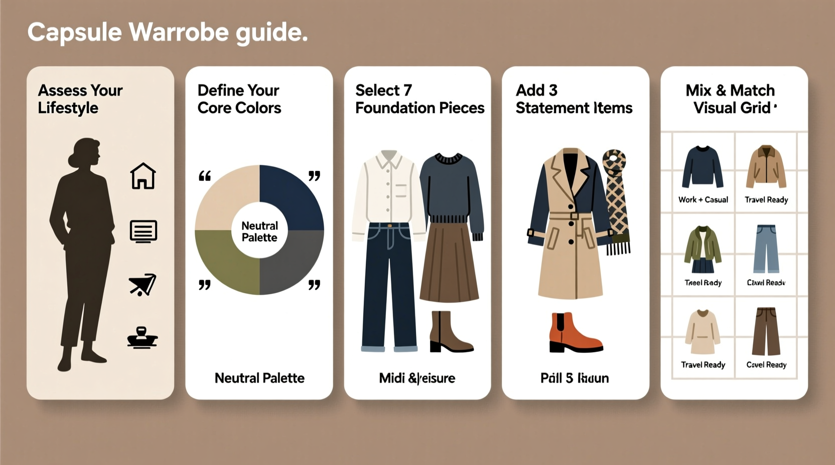 step by step guide to building a starter wardrobe with capsule essentials