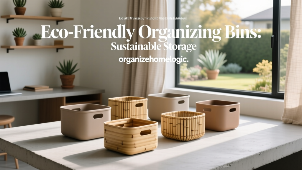 Eco-Friendly Organizing Bins: Sustainable Storage