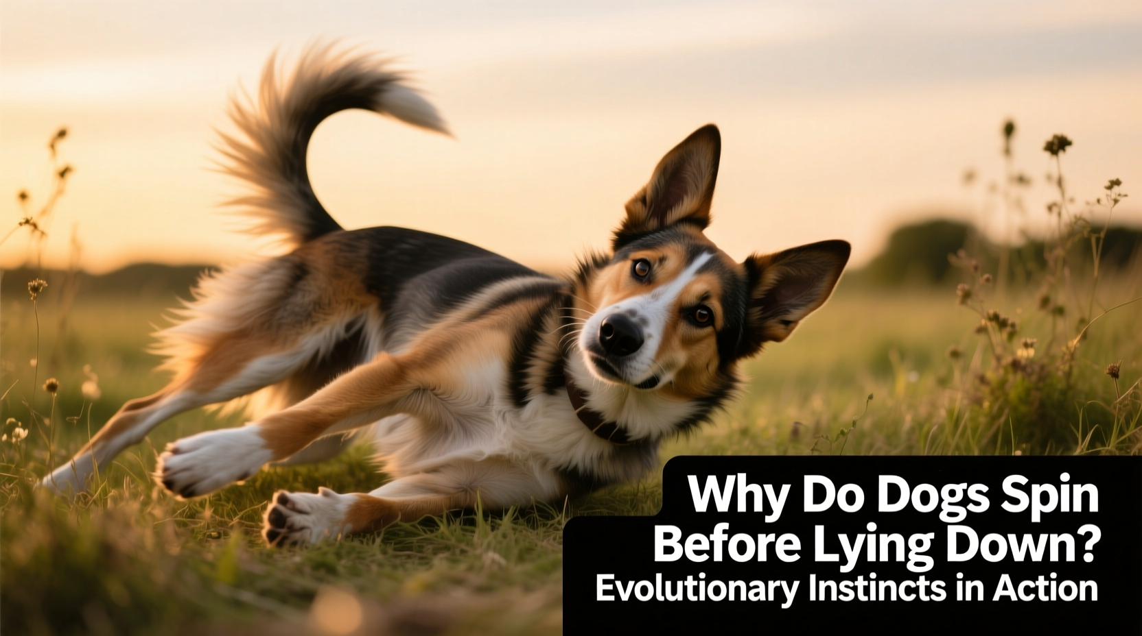why do dogs spin before lying down evolutionary instincts in action