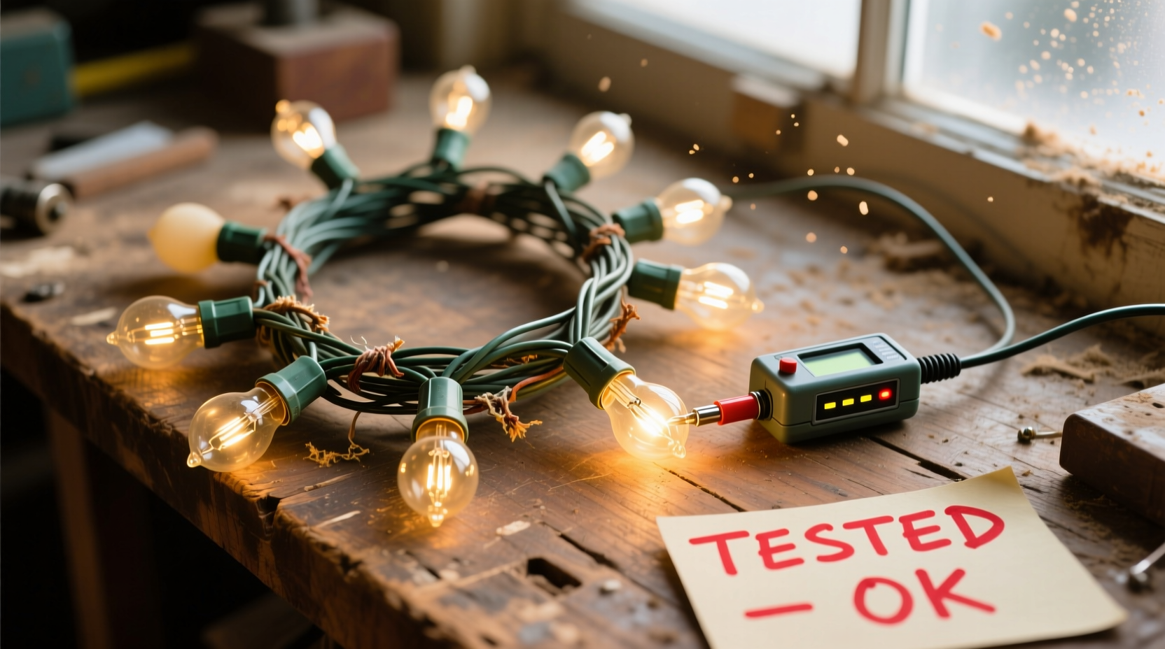 best way to test old christmas lights before stringing them up