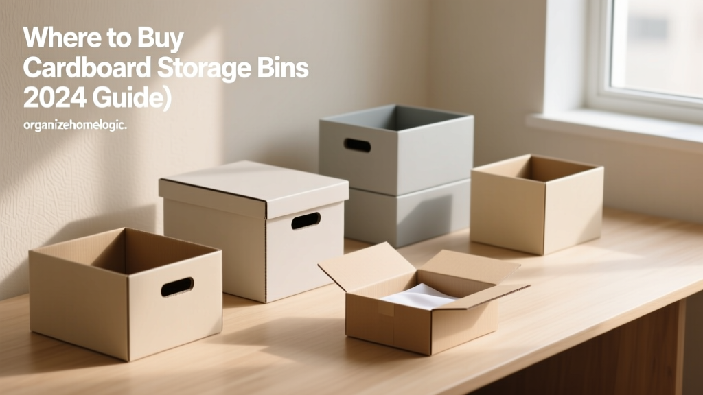 Where to Buy Cardboard Storage Bins (2024 Guide)