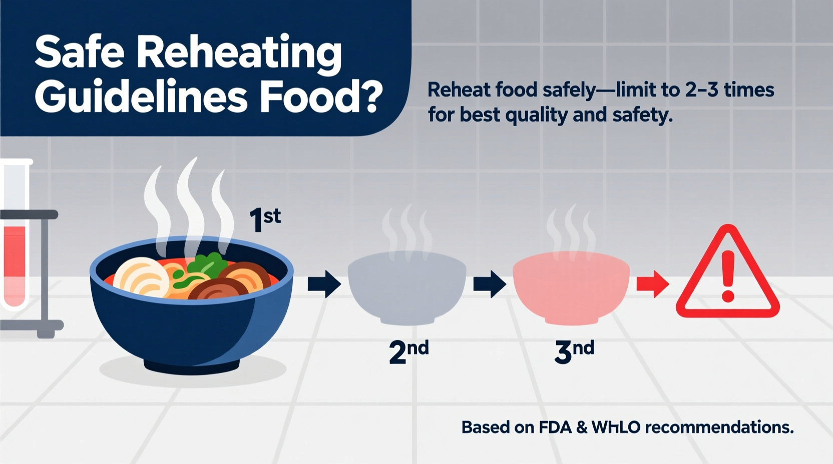 how many times can you reheat food
