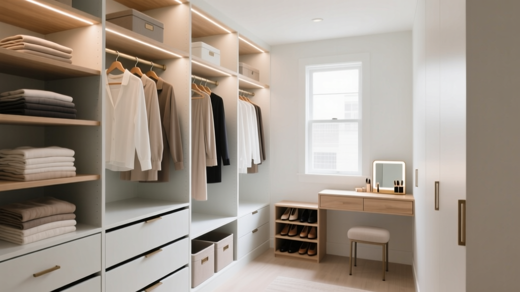 Small Walk-In Closet Design: Smart Space Solutions