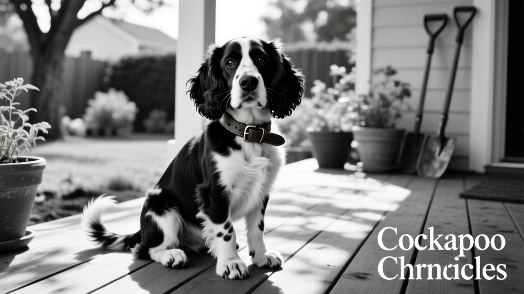 Black and White Cockapoo