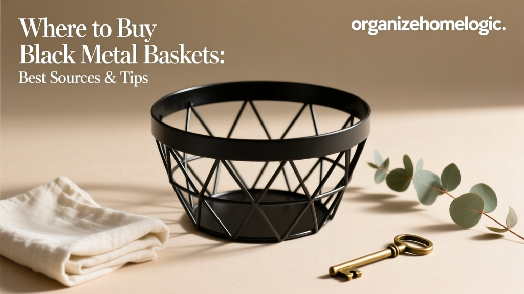 Where to Buy Black Metal Baskets: Best Sources & Tips