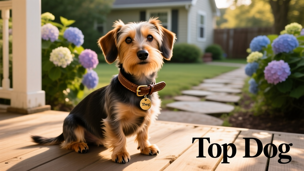 dorkie dachsund mix with yorkshire terrier fur