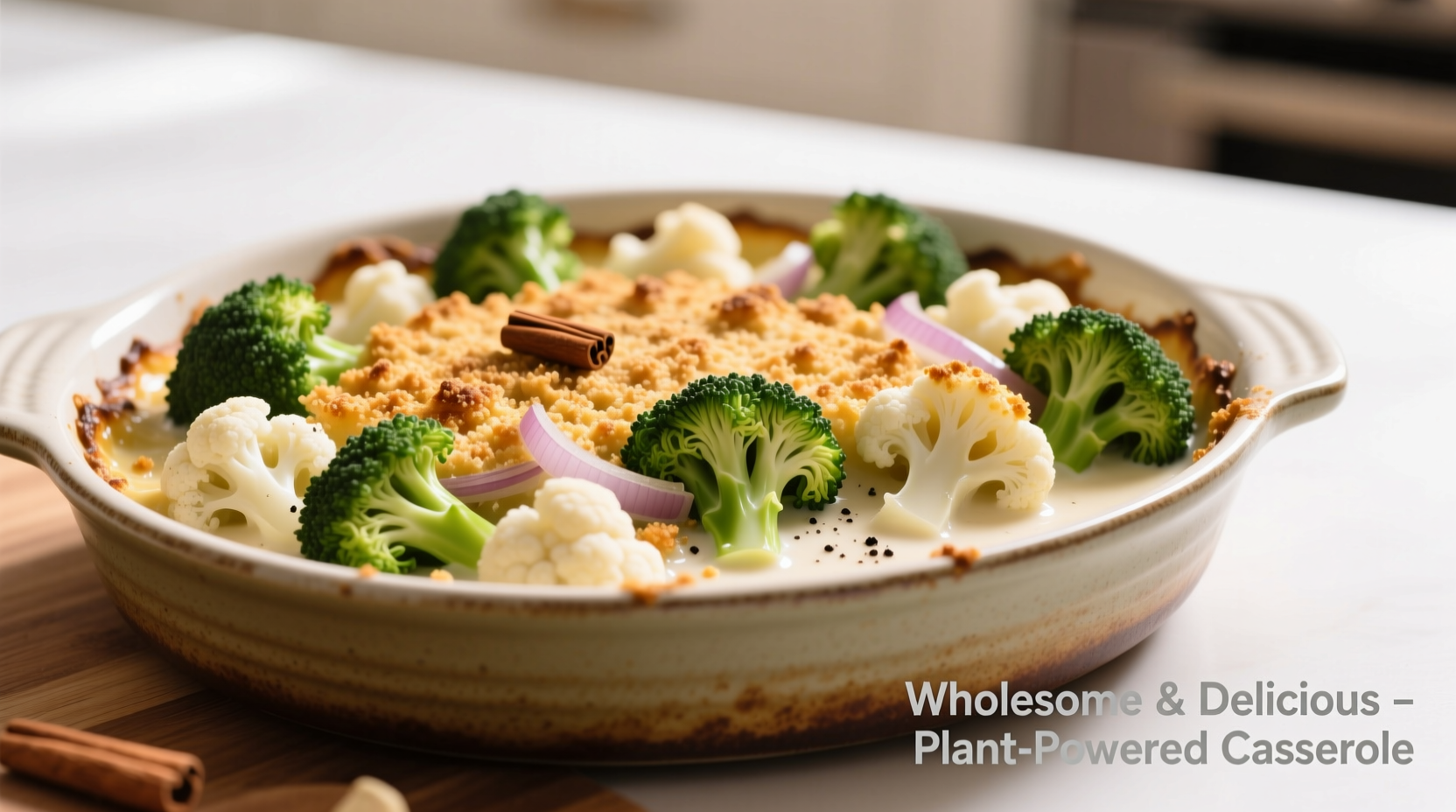 Healthy Broccoli Cauliflower Casserole Recipe (45-Minute Meal)