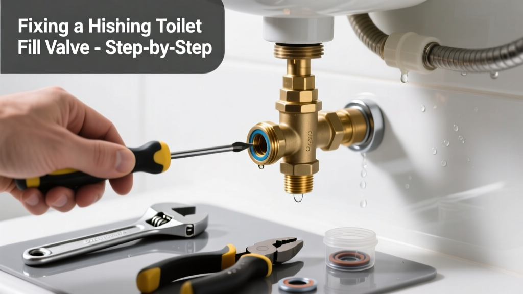 Fixing a Hissing Toilet Fill Valve in the Bathroom