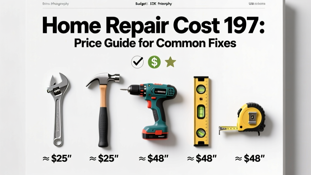 Home Repair Cost 197: Price Guide for Common Fixes