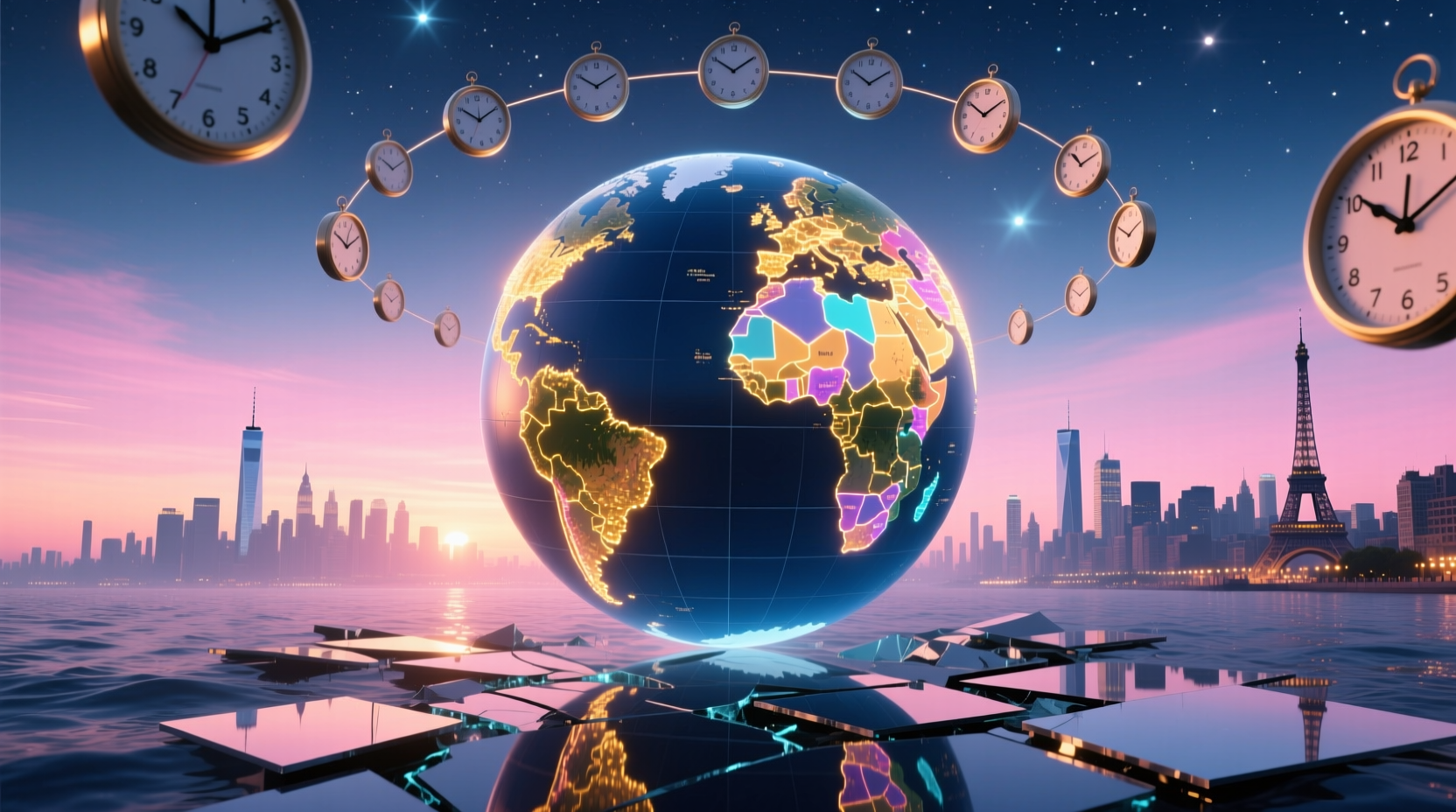 find the time all over the world
