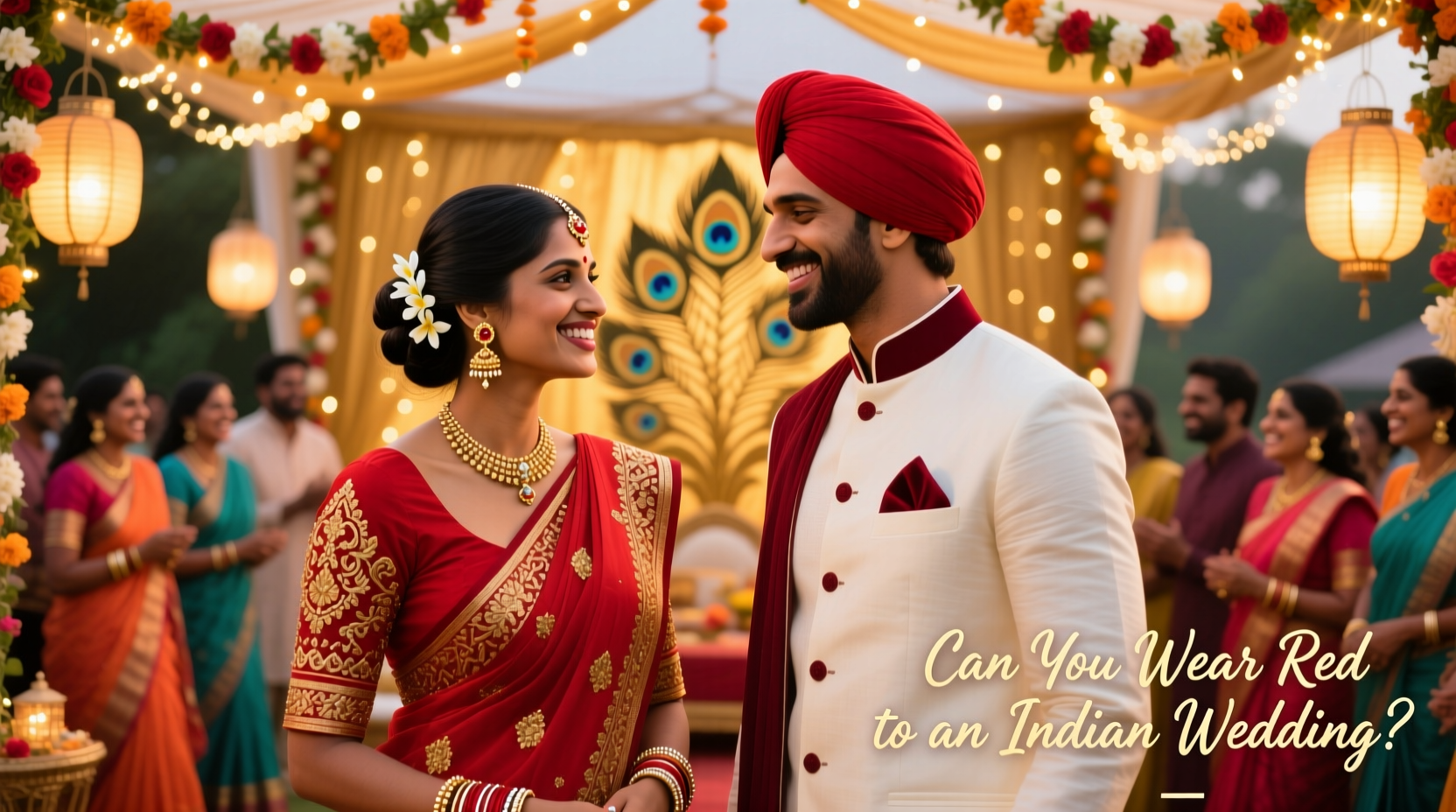 can you wear red to an indian wedding