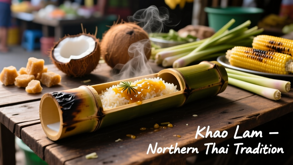 Khao Lam: Thailand’s Bamboo-Steamed Sticky Rice — From Forest Foraging to Festival Staple