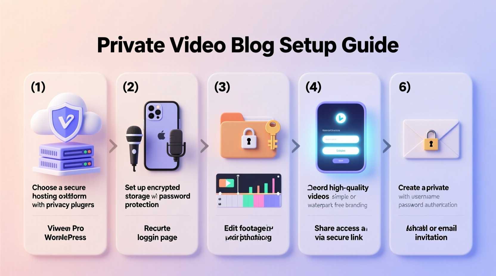 how to launch a private video blog step by step setup guide