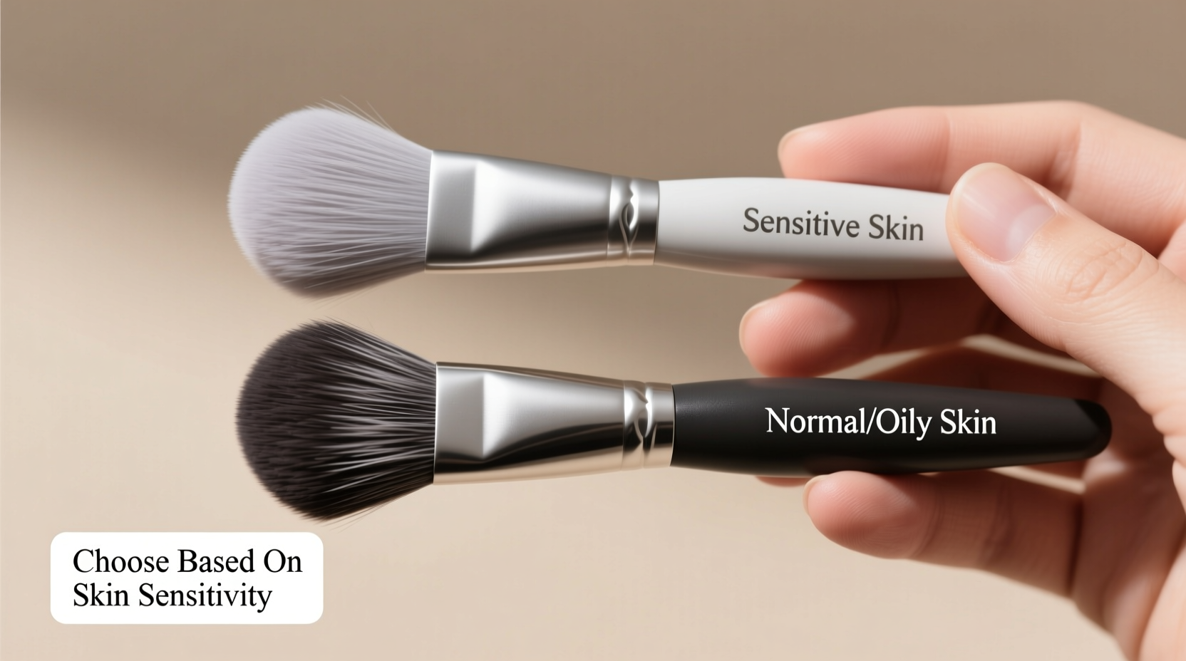 how to choose the right bristle firmness for a face brush based on sensitivity