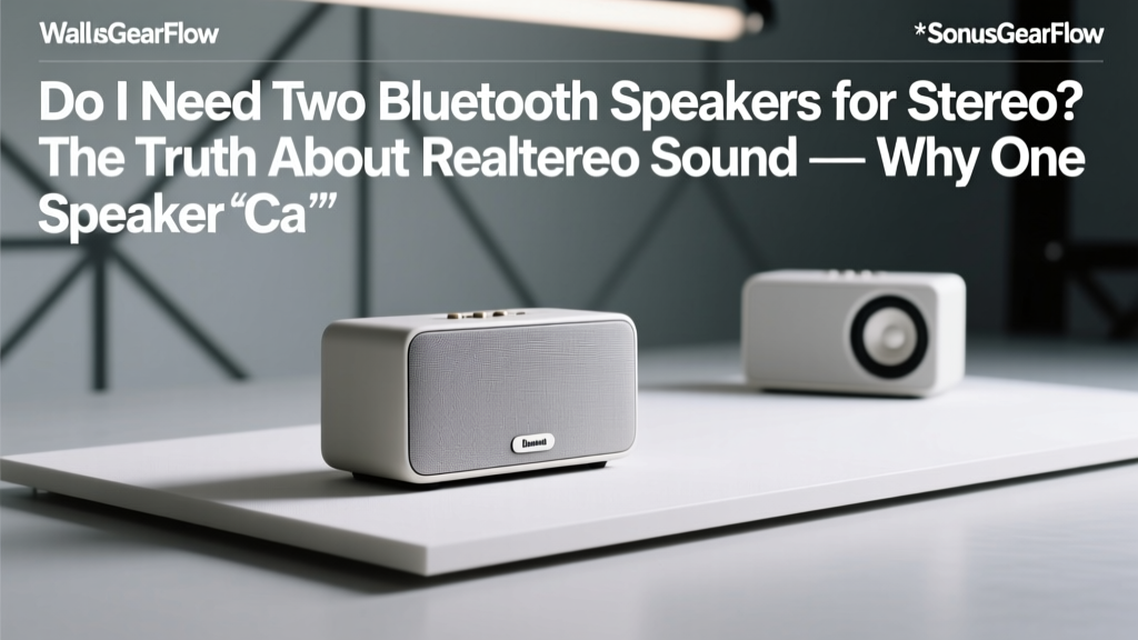 Do I Need Two Bluetooth Speakers for Stereo? (2026)