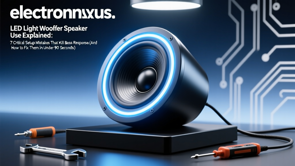 LED Light Woofer Speaker Use Explained: 7 Critical Setup Mistakes That Kill Bass Response (And How to Fix Them in Under 90 Seconds)