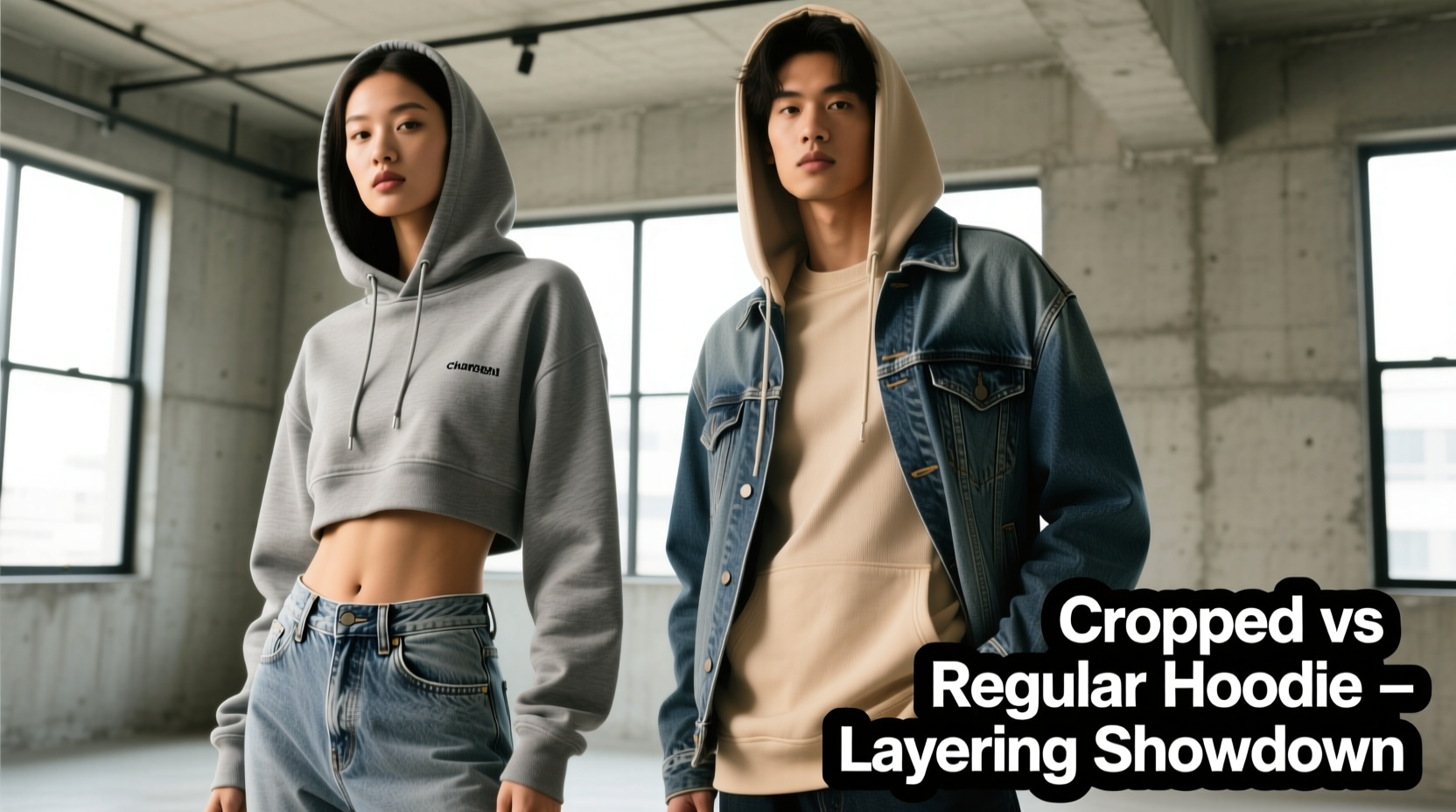 cropped hoodie vs regular hoodie which style works better for layering