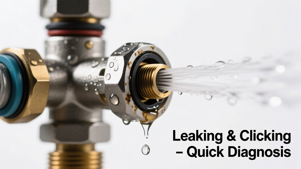 Sprinkler System Leaking & Clicking: Quick Diagnosis