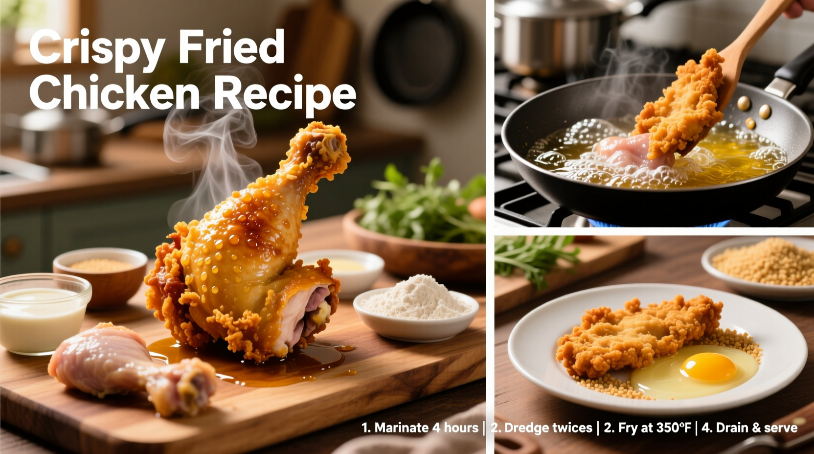 how to cook crispy fried chicken