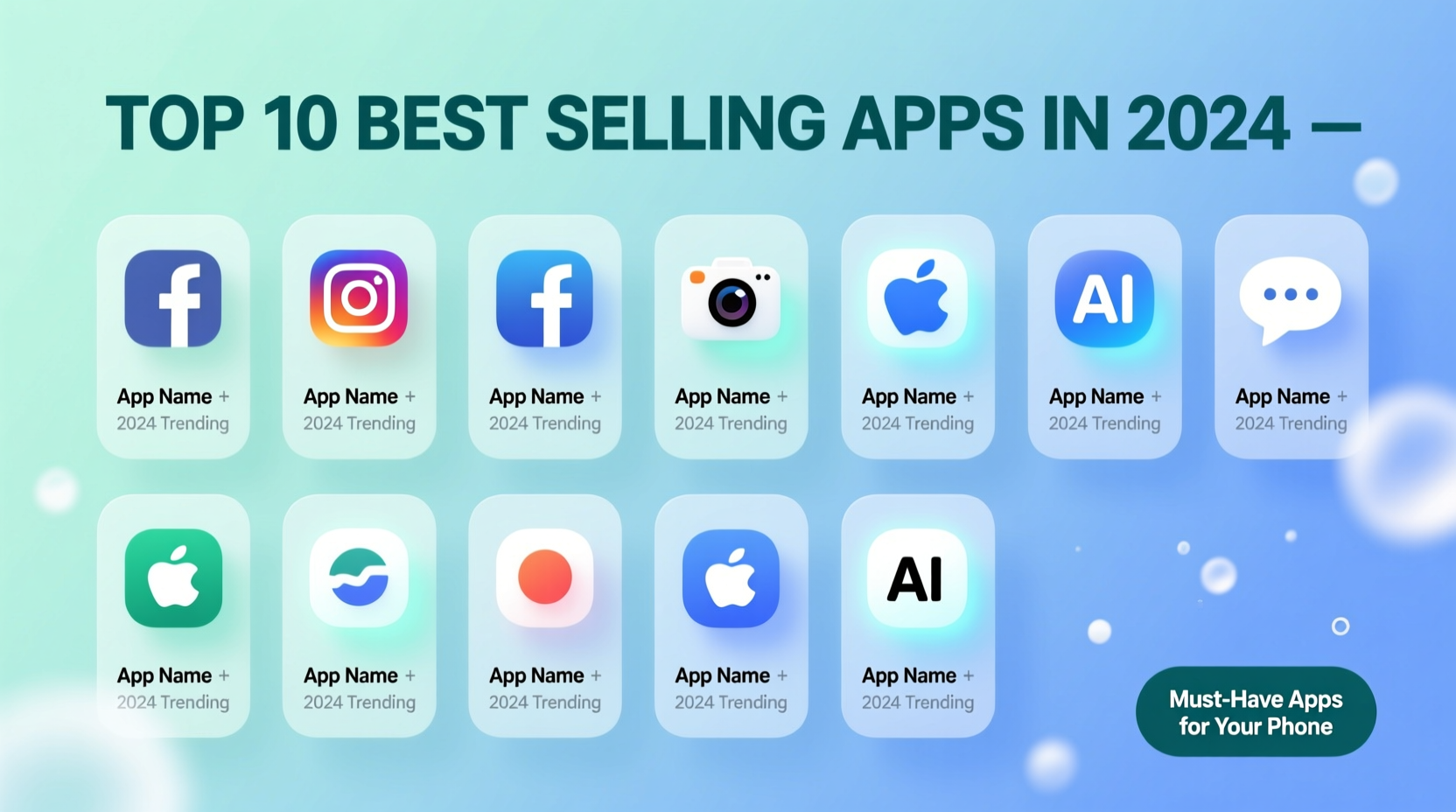 Top 10 Best Selling Apps in 2024: Must-Have Apps for Your Phone