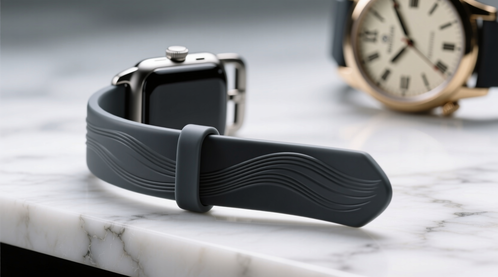 how to clean fluoroelastomer smartwatch bands safely