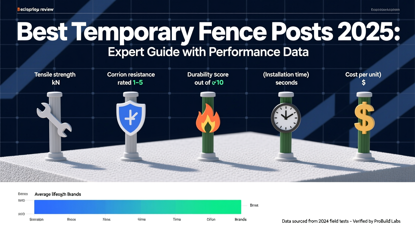 best temporary fence post