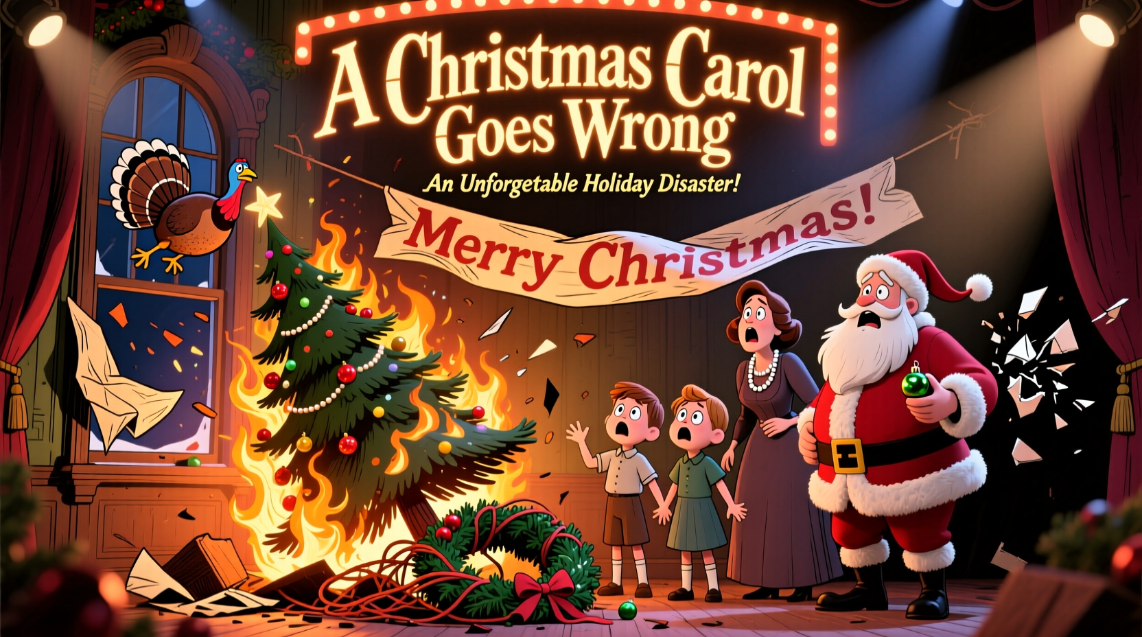 a christmas carol goes wrong