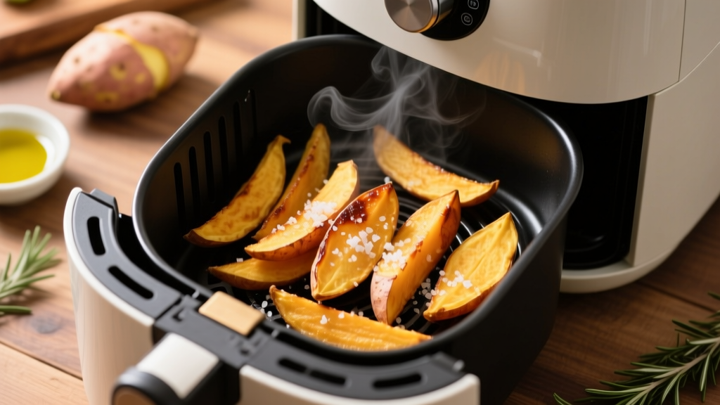 Crispy Japanese Sweet Potato Fries in Air Fryer