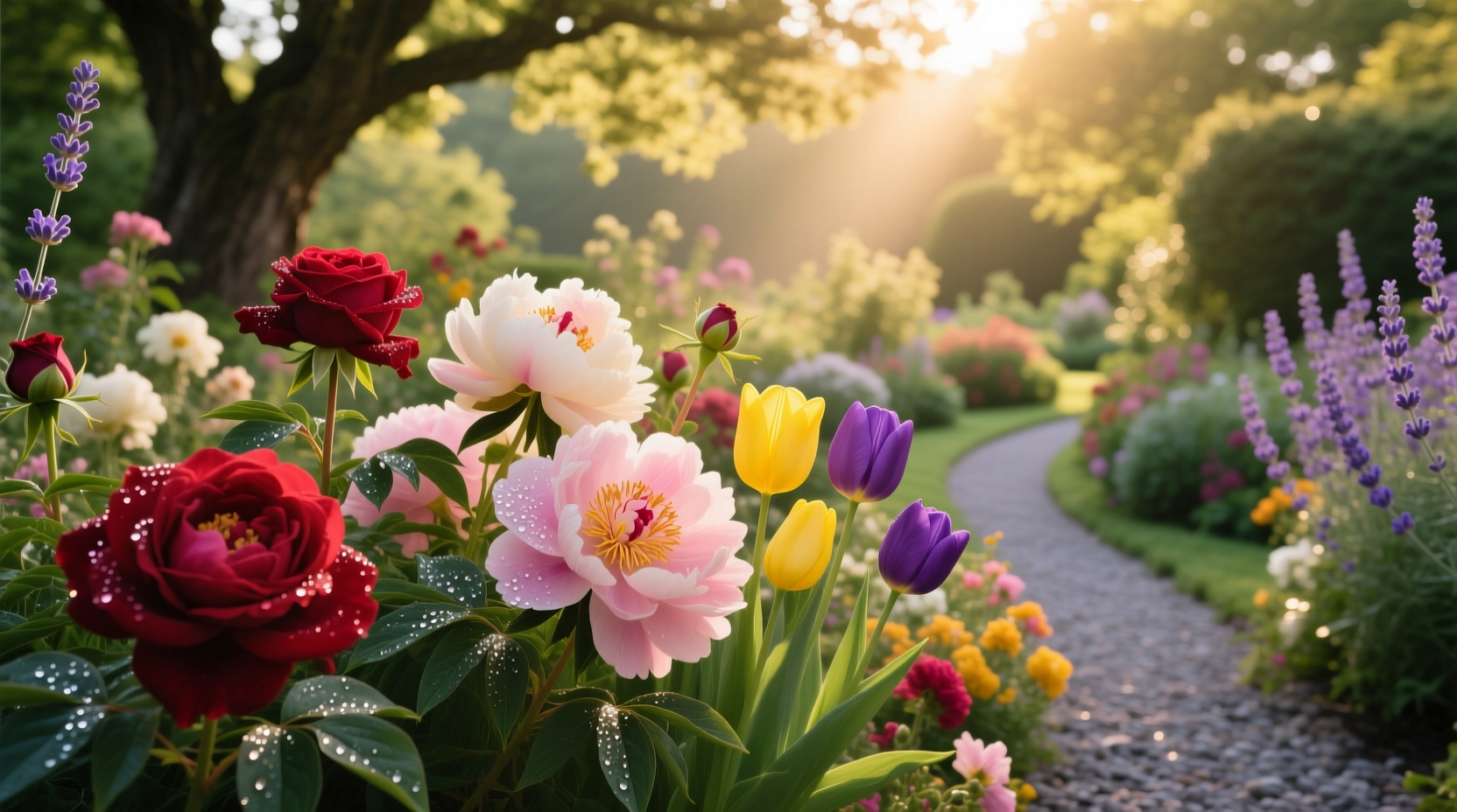kinds of garden flowers