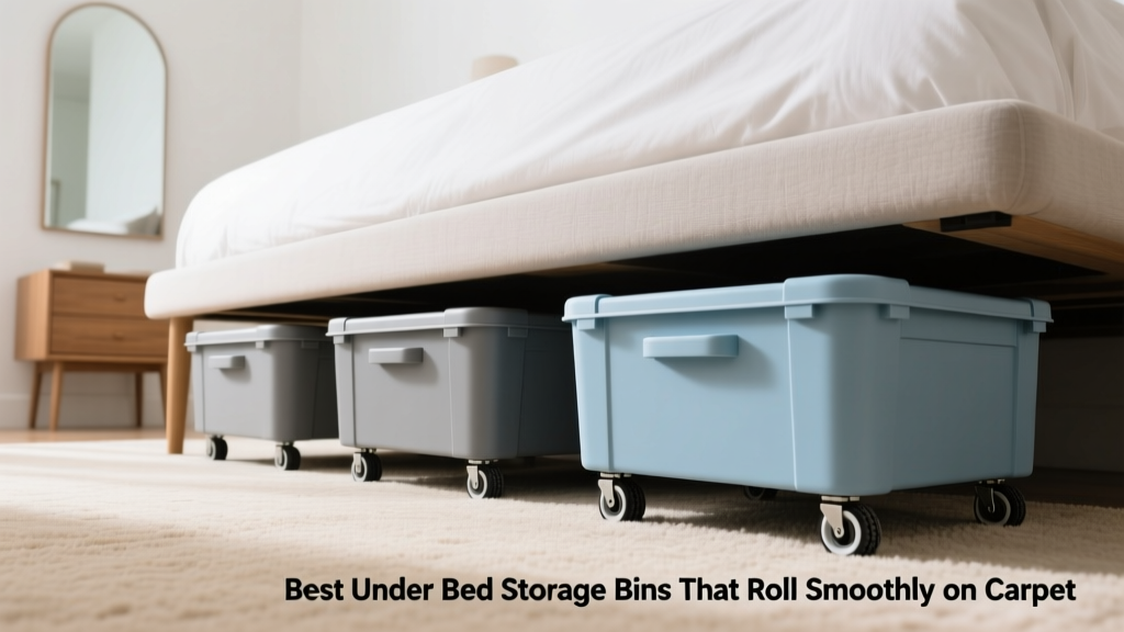 Best Under Bed Storage Bins That Roll Smoothly on Carpet