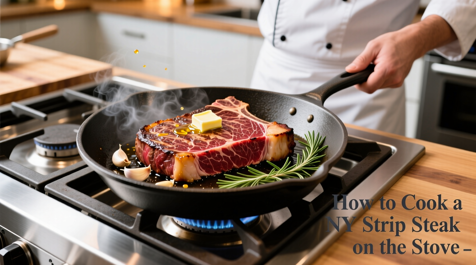 how to cook a ny strip steak on the stove