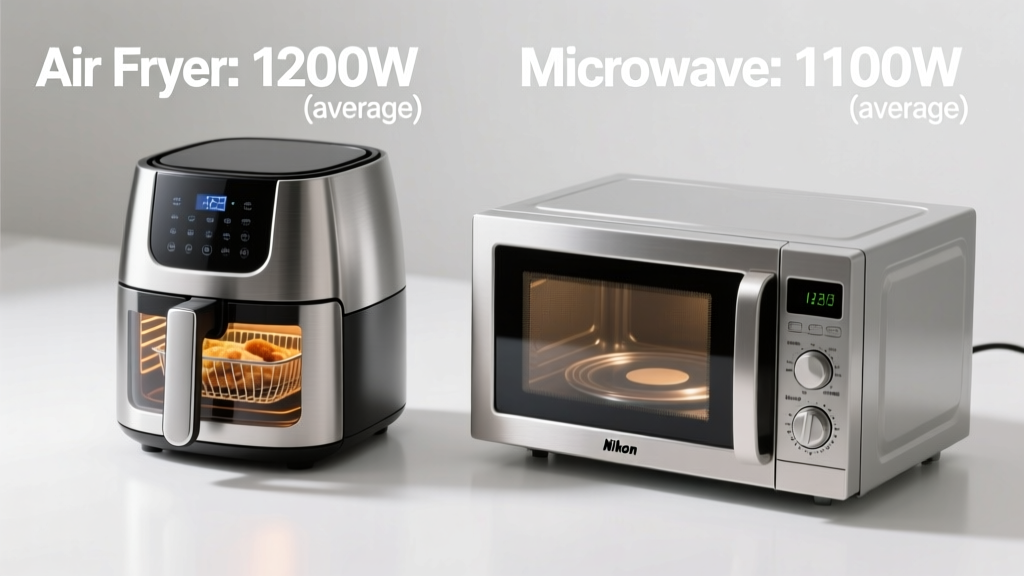 Air Fryer vs Microwave Energy Use: Real Data & Tips