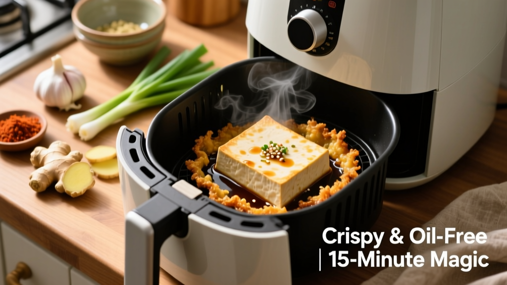 Healthy Air Fryer Tofu Recipe (Crispy & Oil-Free!)