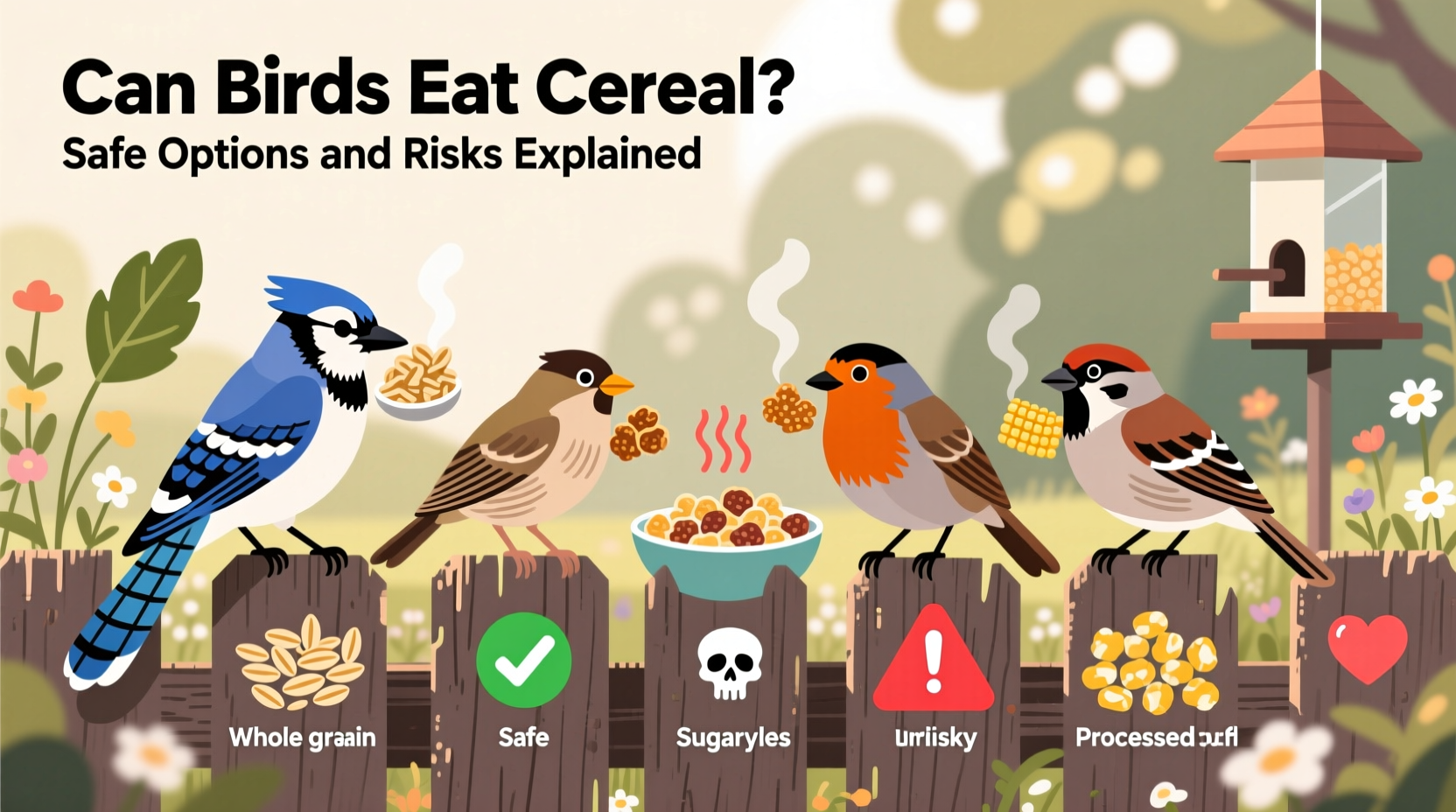 can birds eat cereal
