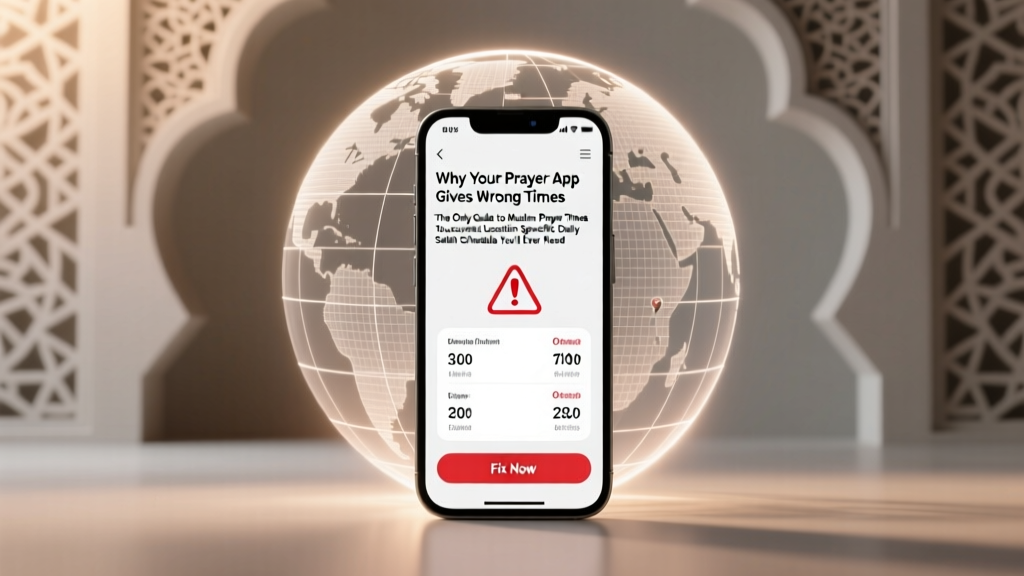 Why Your Prayer App Gives Wrong Times (And How to Fix It in 90 Seconds): The Only Guide to Muslim Prayer Times Accurate Location Specific Daily Salah Schedule You’ll Ever Need