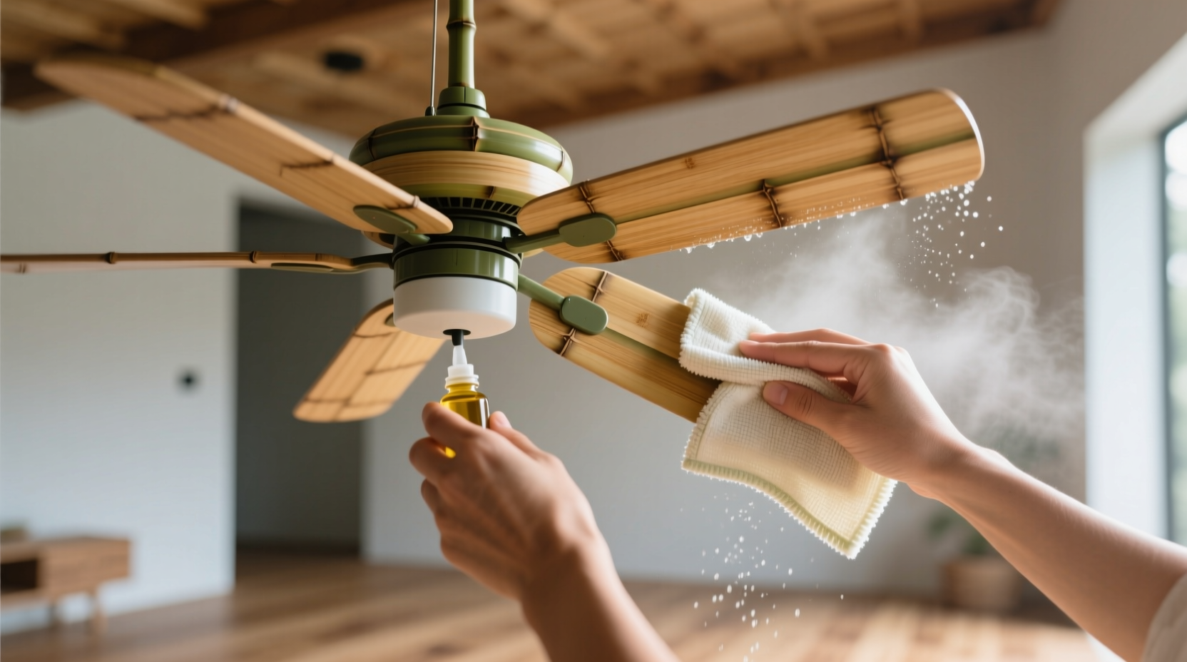 eco friendly cleaning tips for bamboo ceiling fans