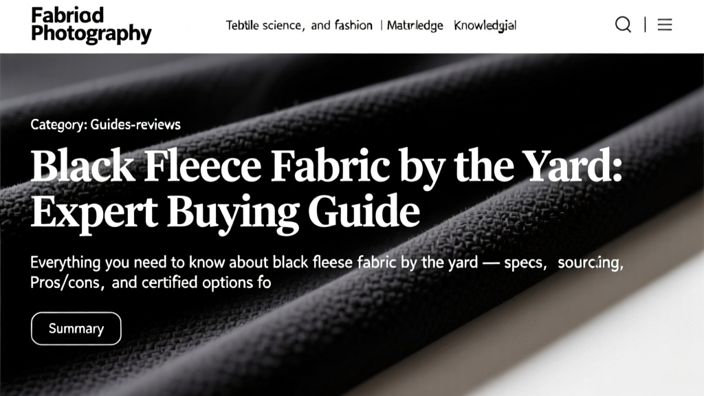 Black Fleece Fabric by the Yard: Expert Buying Guide