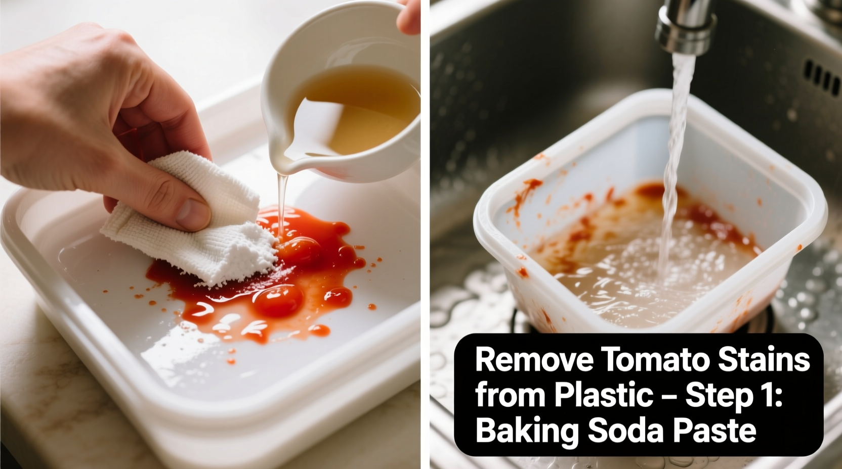 How to Remove Tomato Stains from Plastic Containers