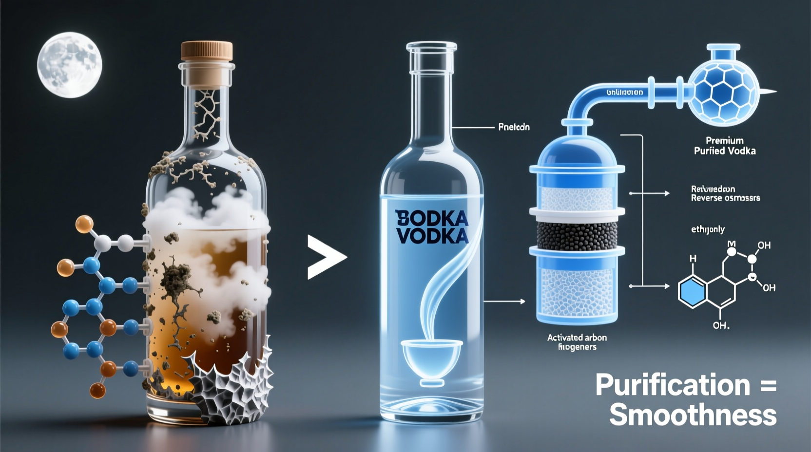 Why Does Cheap Vodka Taste Harsher And How Purification Impacts Smoothness