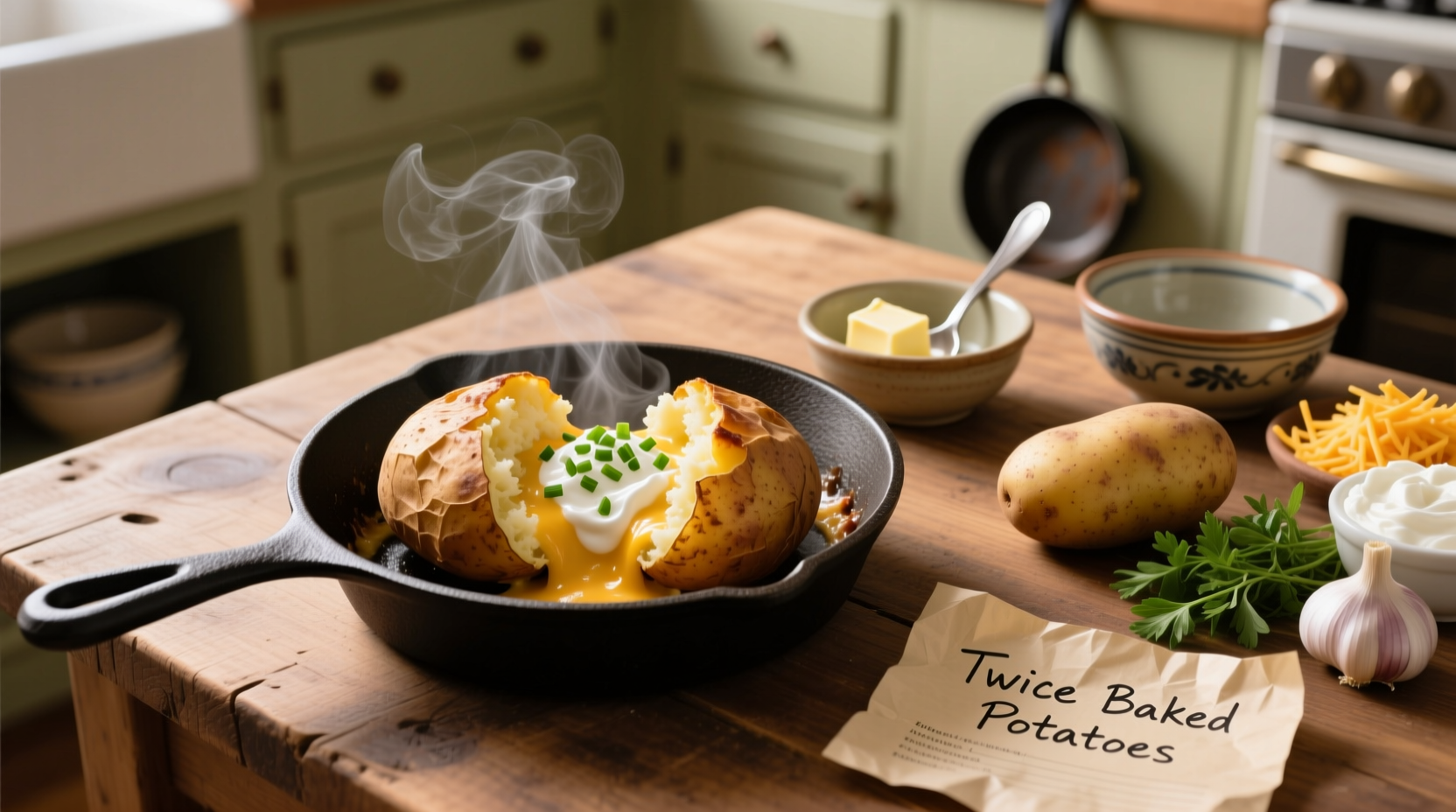 how to cook twice baked potatoes
