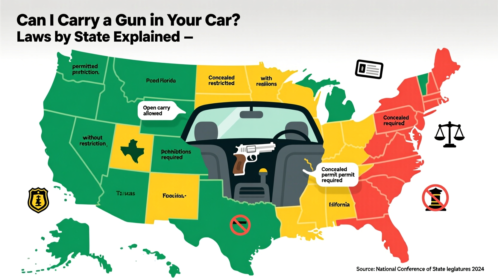 can i carry a gun in my car