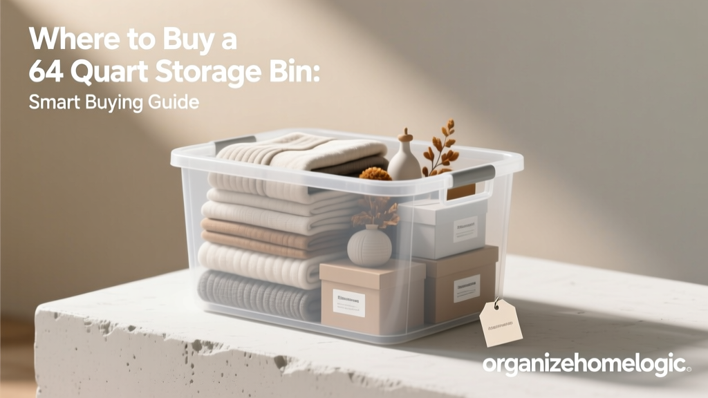 Where to Buy a 64 Quart Storage Bin: Smart Buying Guide