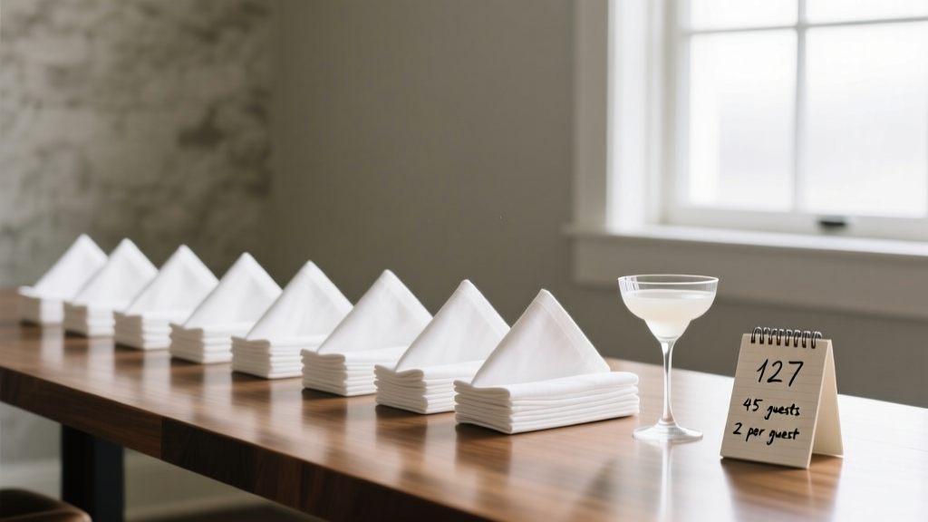 How Many Bar Napkins for Wedding? (2026 Formula)